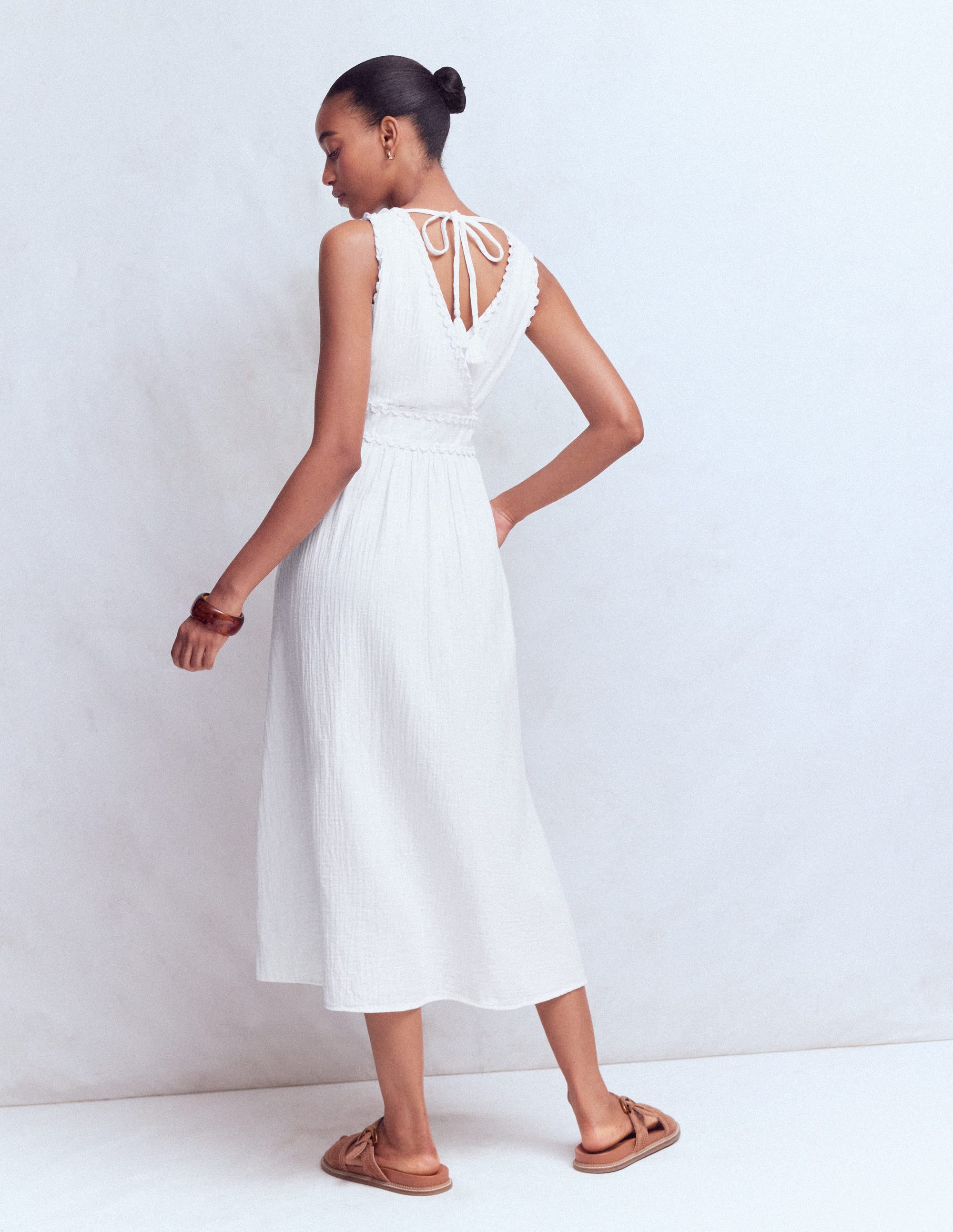 Lorna Trim Double Cloth Dress