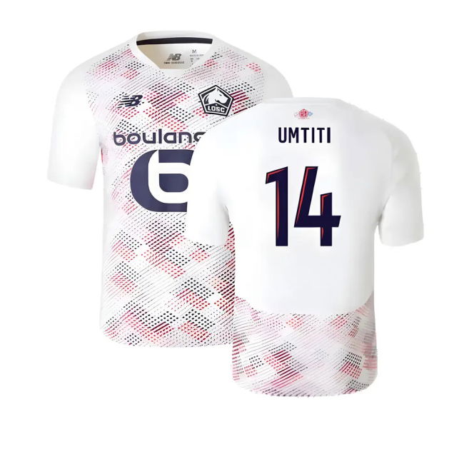 Durable Material Fan Gear Lille Lille Away Shirt Umtiti #14 New Re...