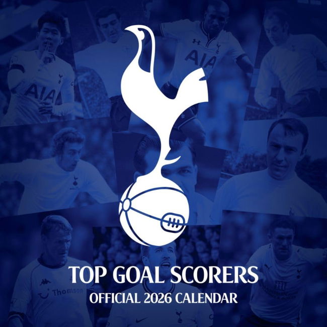 Men's Tottenham Hotspur FC Legends Square Calendar 2026
