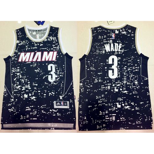 Heat Black Miami Heat #3 Jersey - Affordable Premium Quality