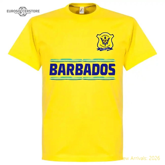 Barbados Team T-shirt - Yellow - Official Design - Official Design