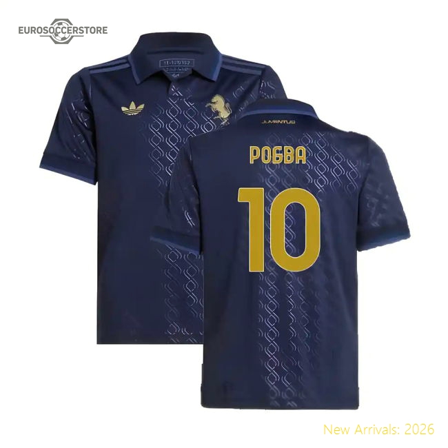 Kid-approved Football Team Kids Jersey Pogba 2024-2025 Climacool