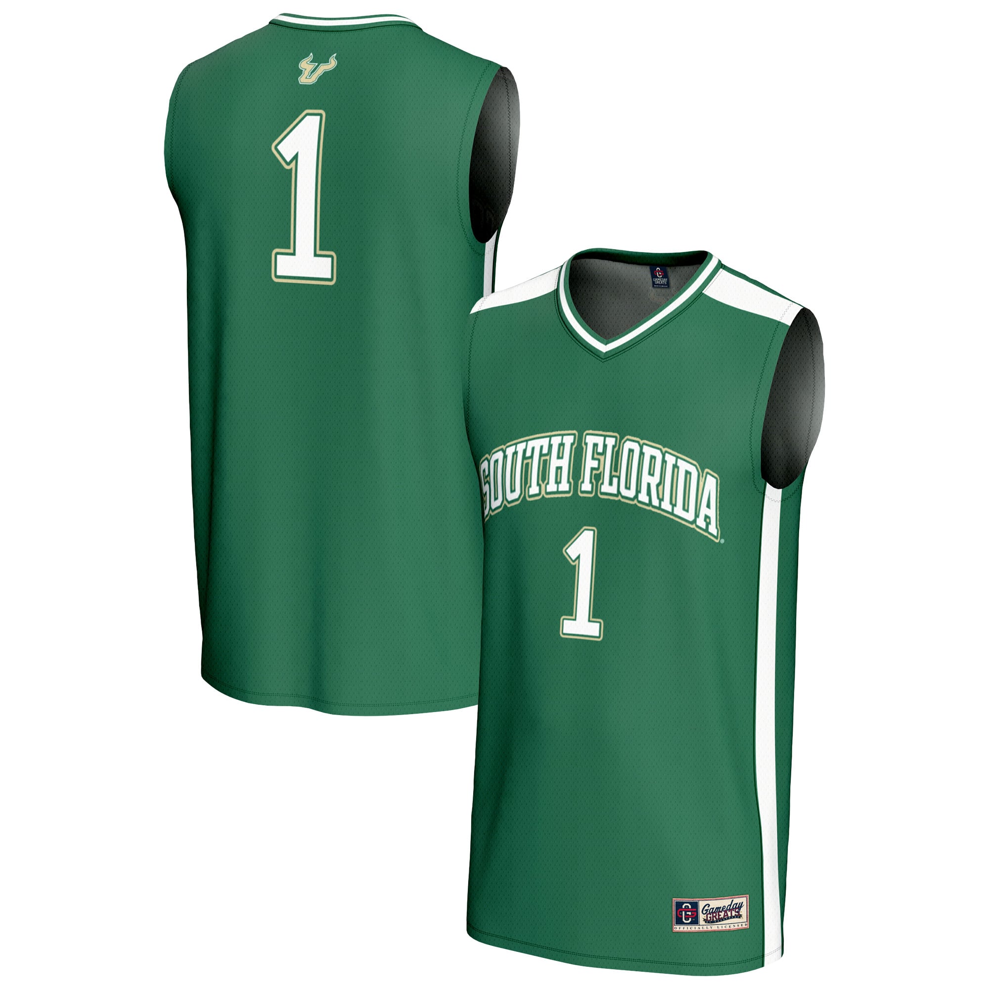 #1 South Florida Bulls GameDay Greats Youth Lightweight Collegiate Basketball Fashion Jersey - Green