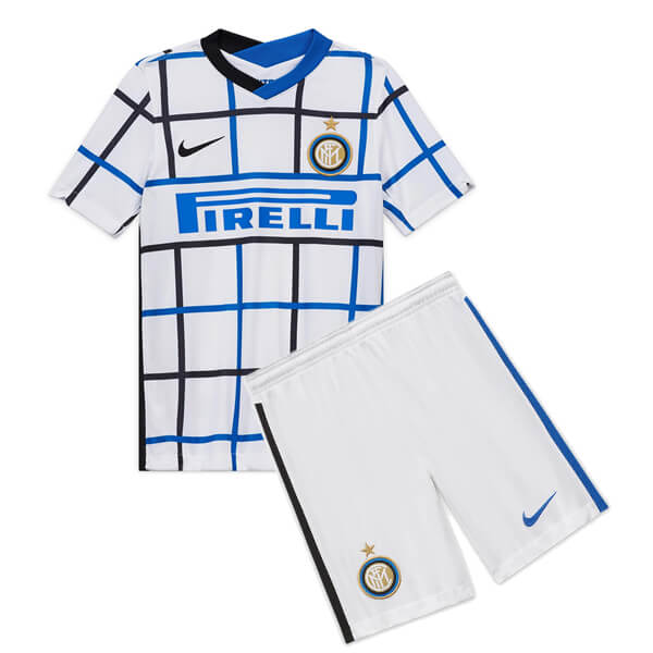 Performance Driven INTER MILAN 20-21 AWAY WHITE KIDS FOOTBALL KIT