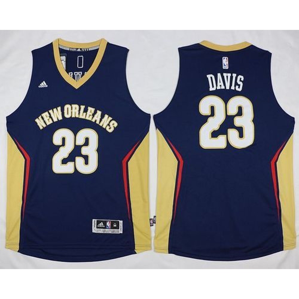 Revolution 30 Pelicans #23 Anthony Davis Navy Stitched NBA Jersey