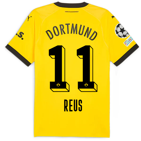 Borussia Dortmund Reus 2023-2024 UCL Home Jersey – Authentic Shirt ...
