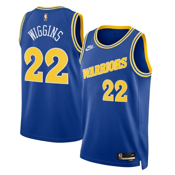 Andrew Wiggins GSW High-Quality Team Jersey - Blue - Licensed Product