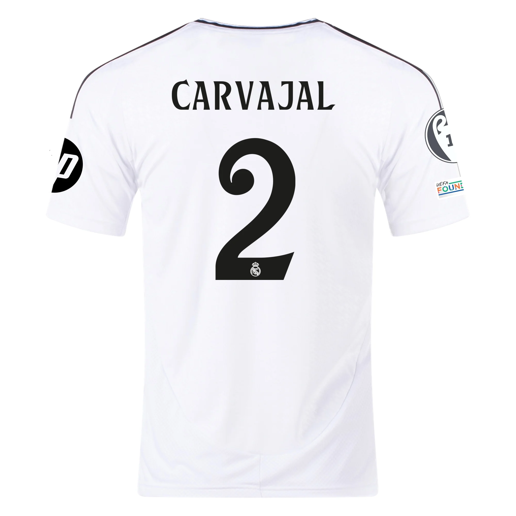Real Madrid Carvajal 2024-2025 UCL Home Jersey – Authentic Shirt