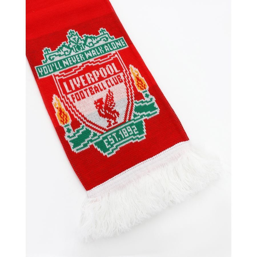Liverpool Scarf Crest Red Supporter Version In Multiple Adult Sizes