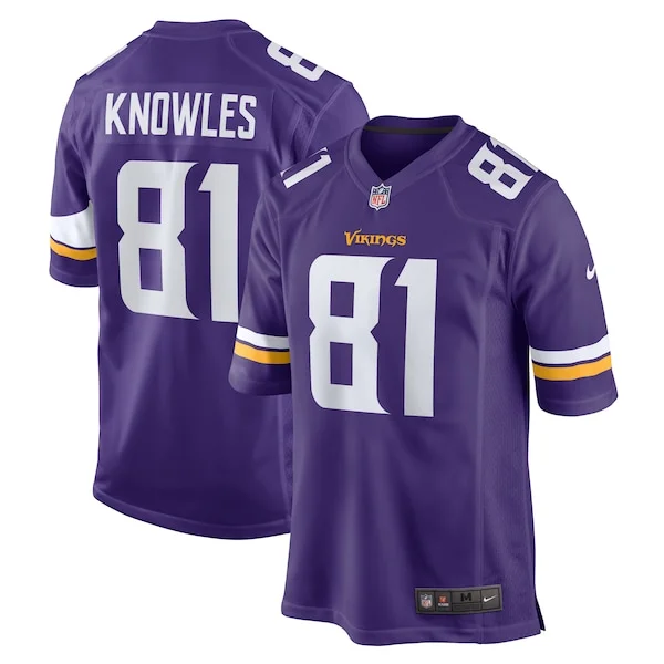 None Malik Knowles Game Jersey - Purple | NFL Player Jersey | NFL Foot