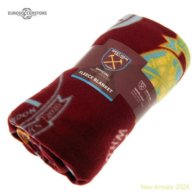 First-class West Ham United Fc Historic Crests Fleece Blanket