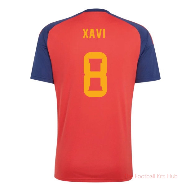 2026-2027 Spain Home Fan Jersey (Xavi 8)