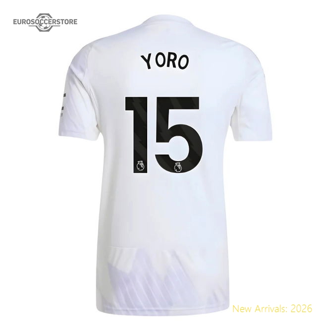 Authentic Premier League Team Away Yoro Jersey 2025-2026 Lightweight