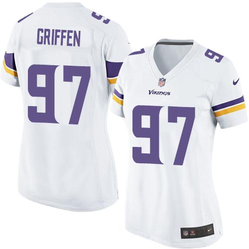 NFL M V Vikings #97 Everson Griffen White Elite Jersey - Authentic ...