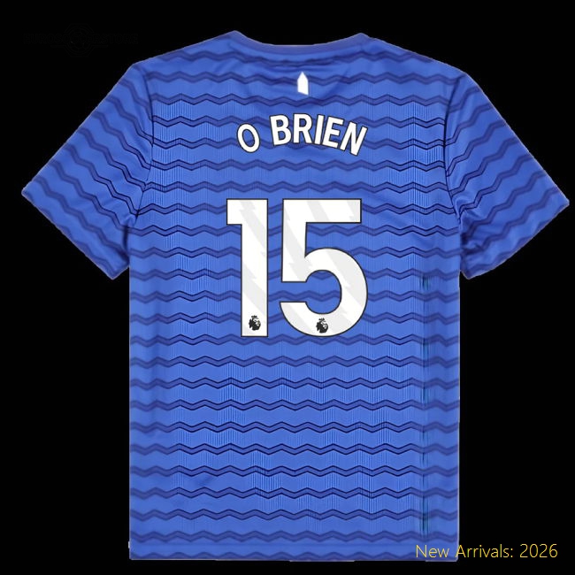 2025-2026 Everton Kids Soft Jersey O Brien Dri-fit Performance Fabric