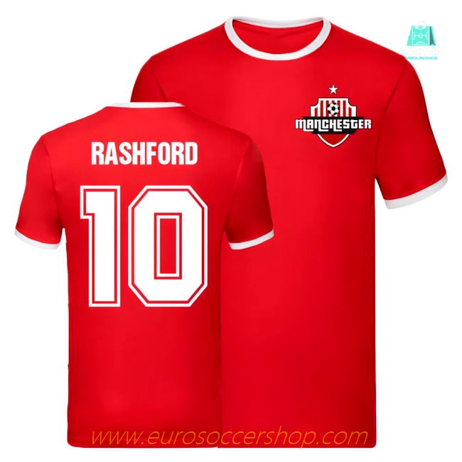 Marcus Rashford Manchester United Ringer Tee (Red)