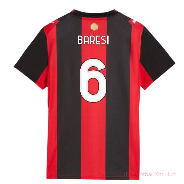 AC Milan 2026 2027 Home Shirt (Womens) (Baresi 6)