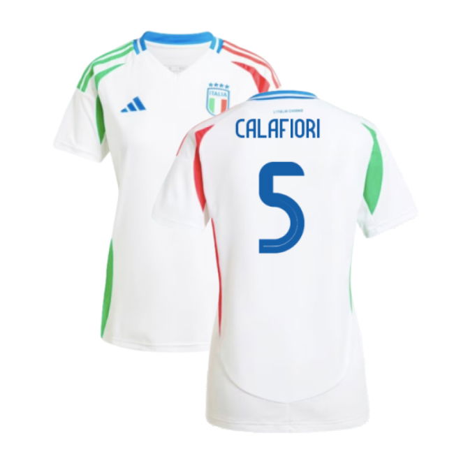 2024-2025 Italy Away Shirt (Ladies) (Calafiori 5) Premium