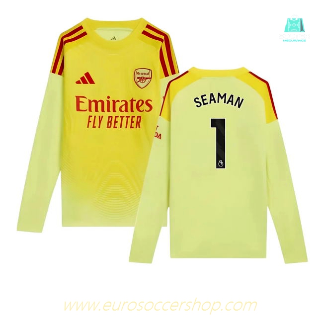 2025-2026 Arsenal Home Goalkeeper Shirt (Yellow) - Kids (Seaman 1)