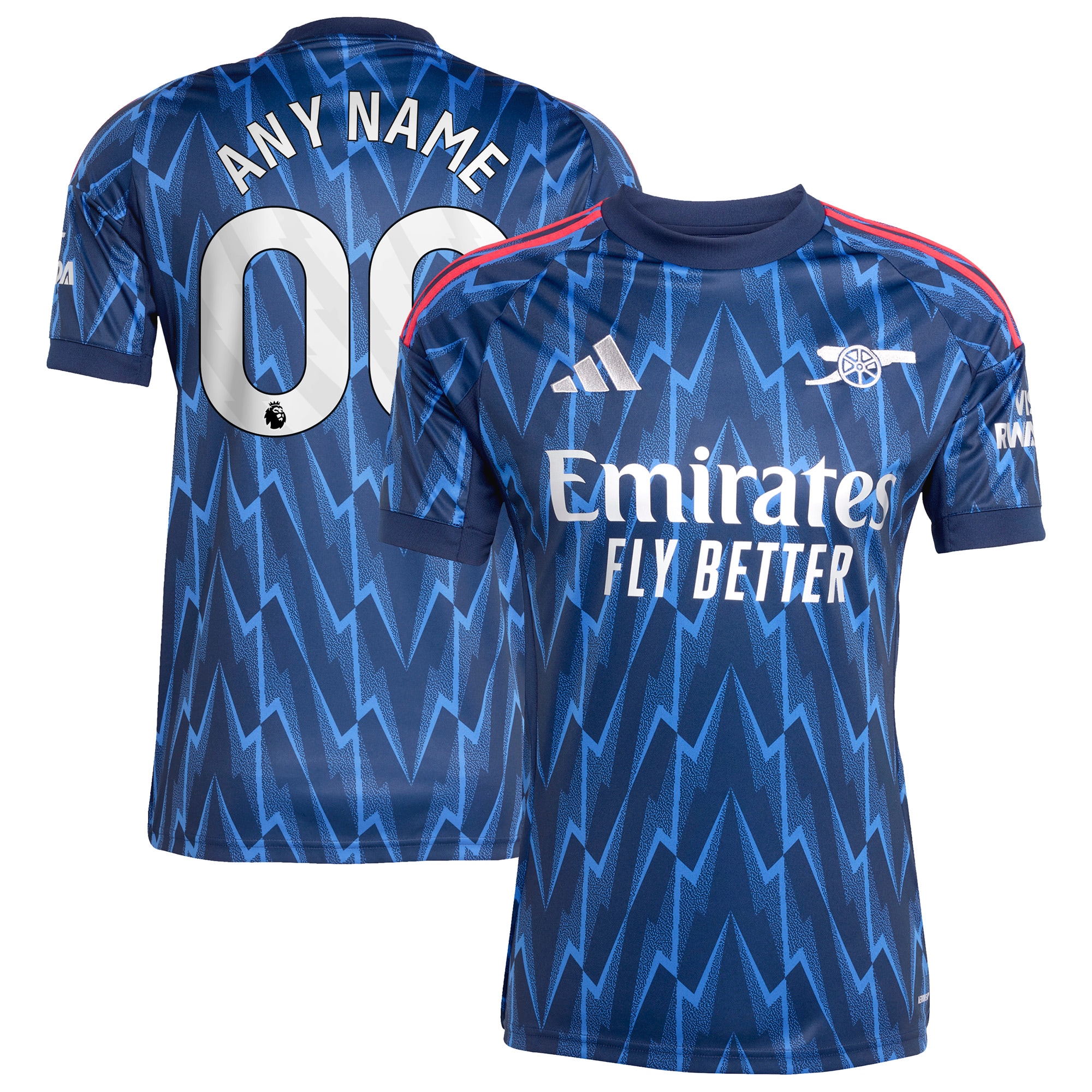 [SJH] Arsenal 2025/26 Away Replica Custom Jersey - Blue