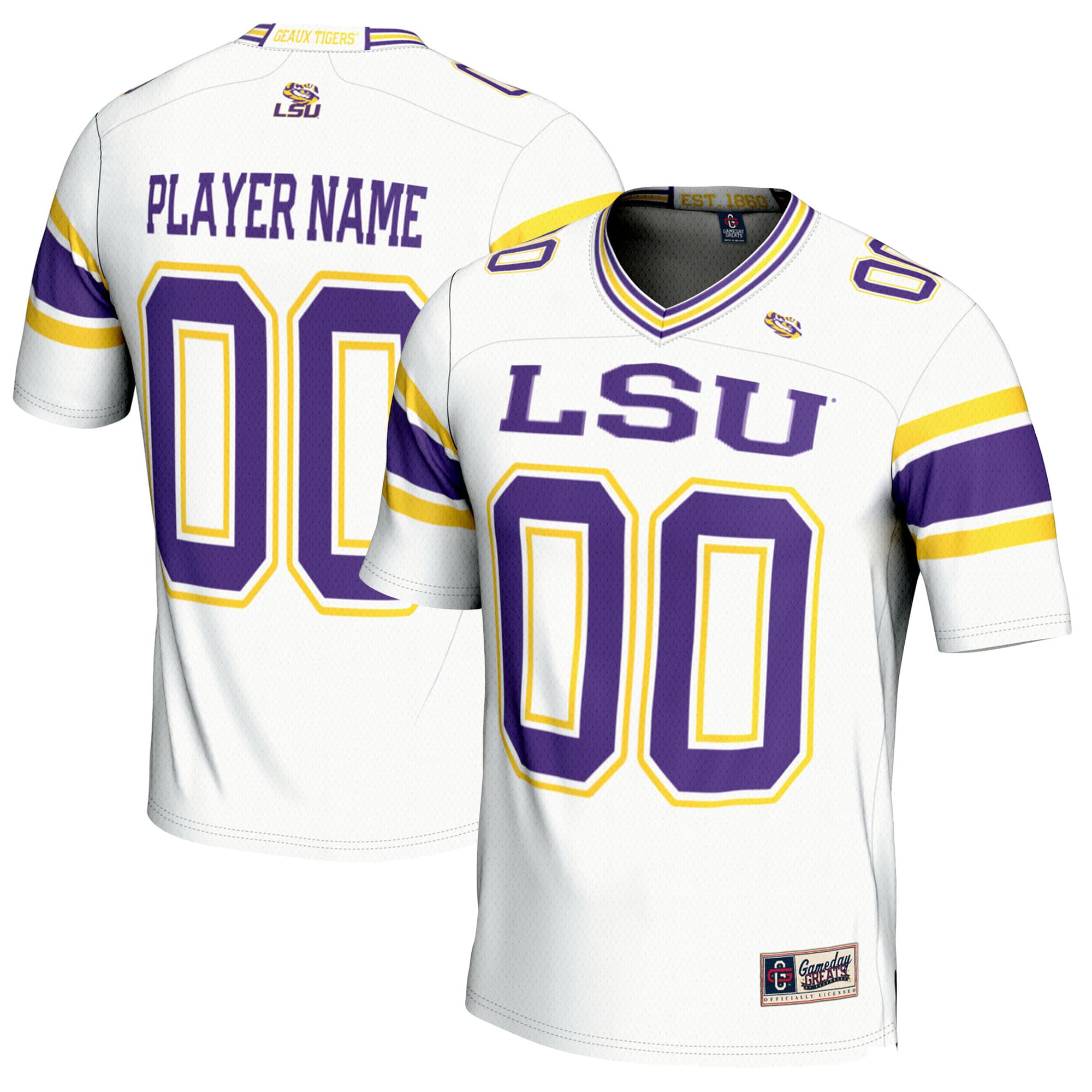 LSU Tigers GameDay Greats Youth NIL Pick-A-Player 2026 Season Football Jersey - White