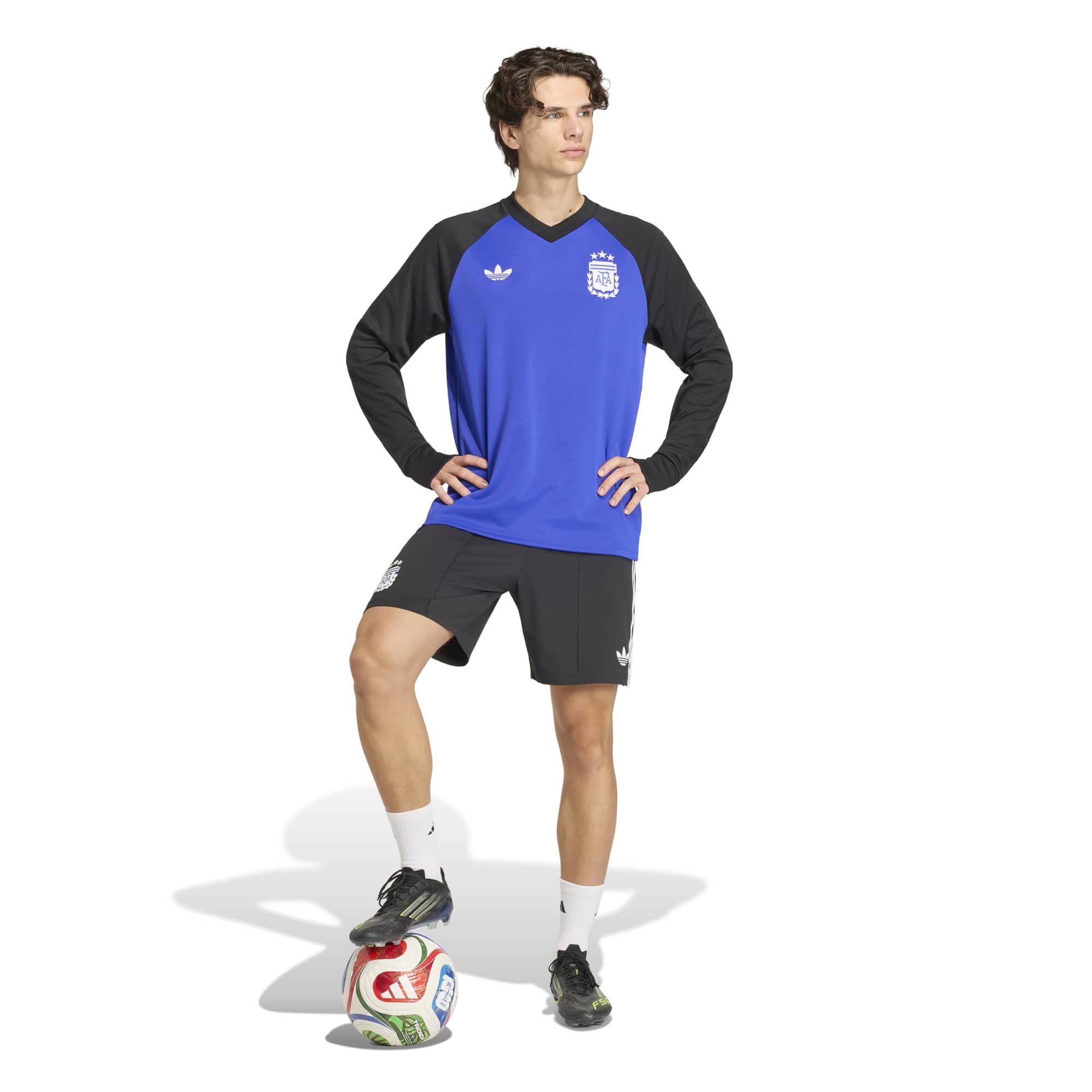 [SJH] Argentina National Team 2026 Long Sleeve Pre-Match Jersey Top - Blue