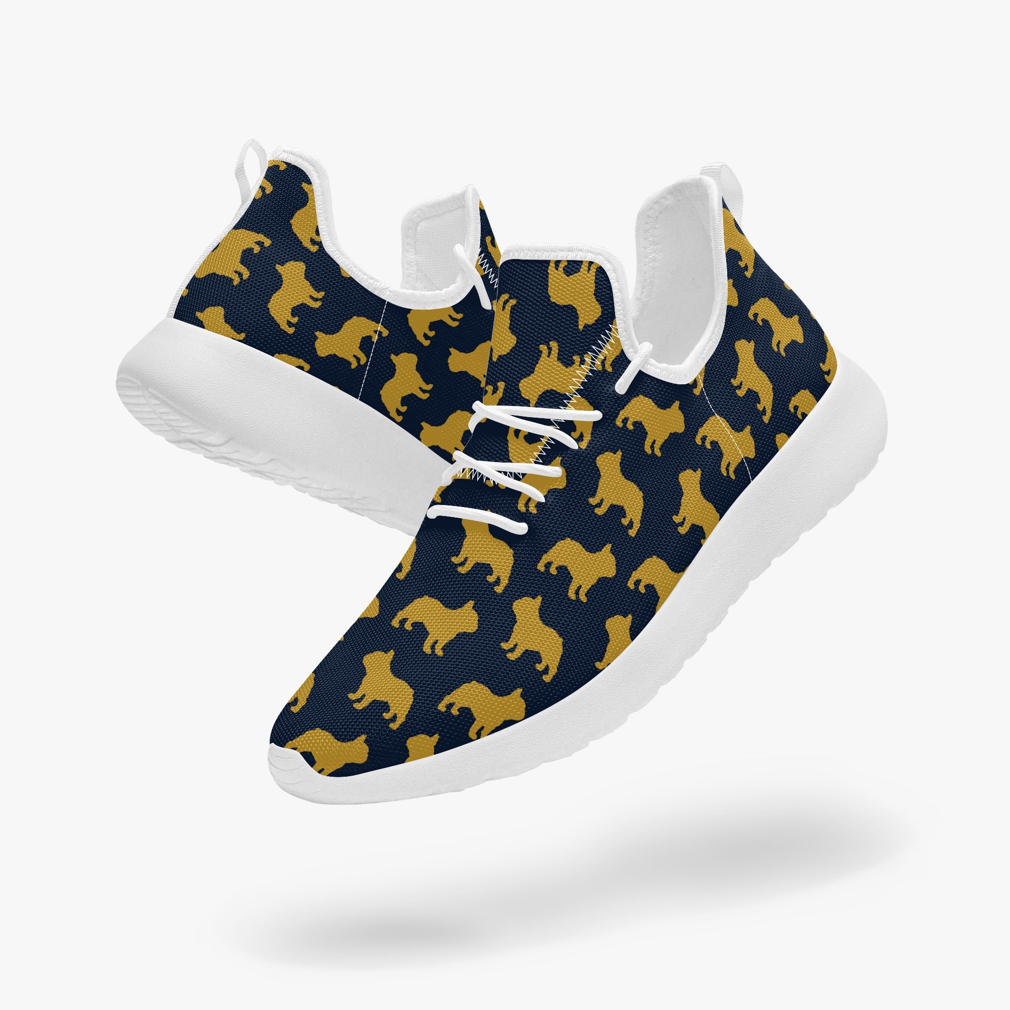 French Bulldog Lover Bleu Classic Sneakers Casual Footwear