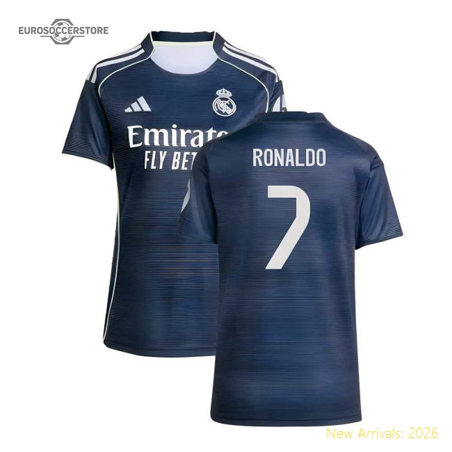 2025-2026 Real Madrid Authentic Away Jersey (womens) (ronaldo 7)