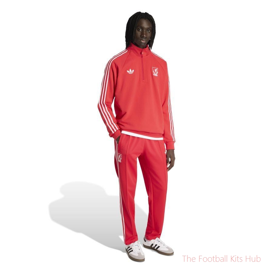Liverpool Track Top OG Half Zip - Pure Ruby