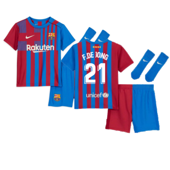 Top Grade 2021-2022 Barcelona Home With Retro Design - Captain