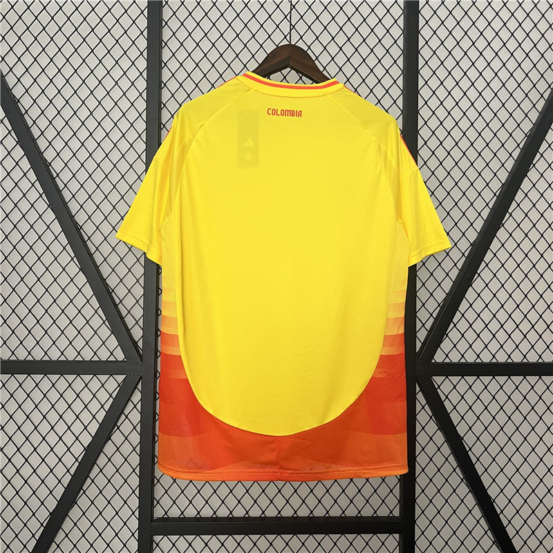 COPA AMERICA 2024 COLOMBIA HOME YELLOW SOCCER JERSEY FOOTBALL SHIRT -