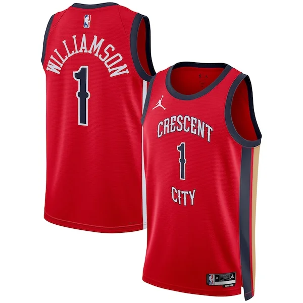 Zion Williamson NOP Swingman Jersey - high-quality NBA - Red #1