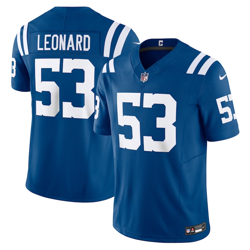 None Shaquille Leonard Team Captain IND Colts Premium Material Jersey
