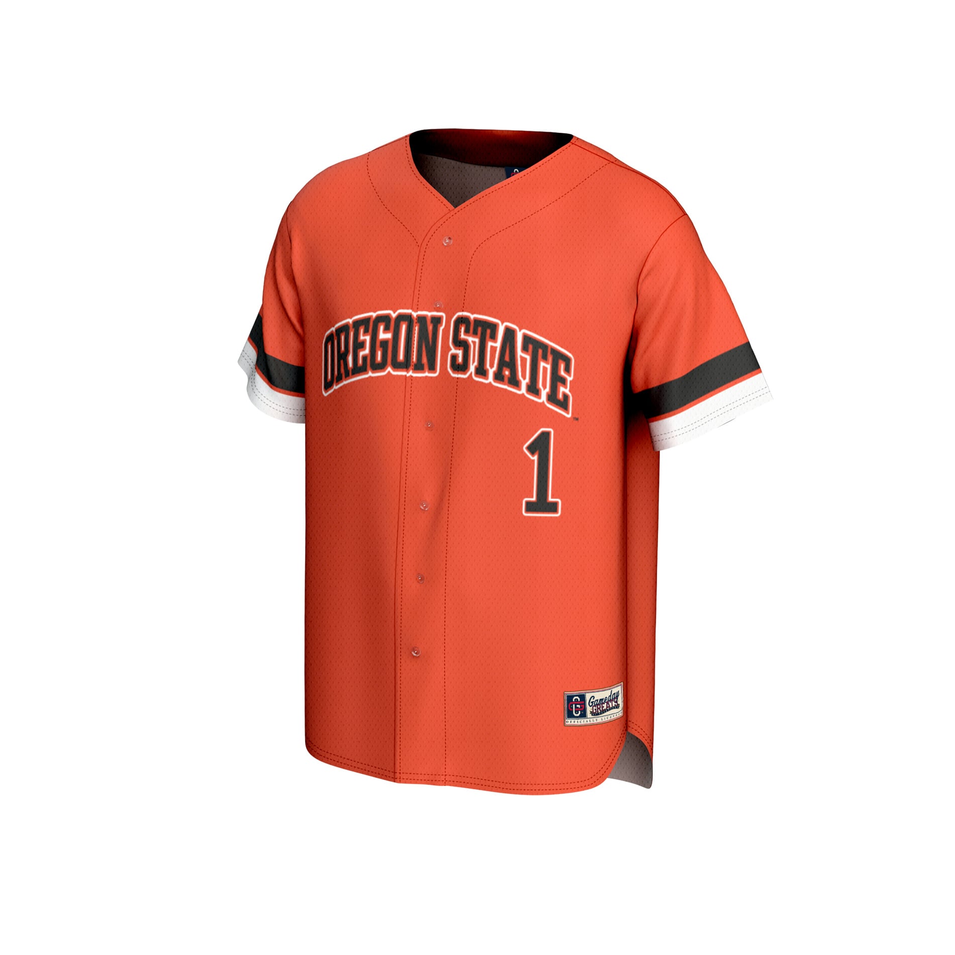 #1 Oregon State Beavers GameDay Greats Unisex Collegiate Baseball Fashion Jersey - Orange