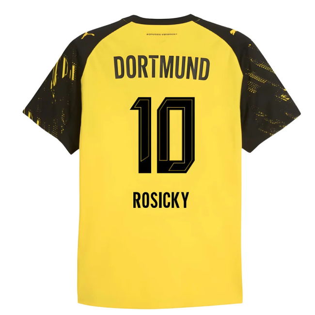 2025-2026 Borussia Dortmund Authentic Home Shirt (Rosicky 10)