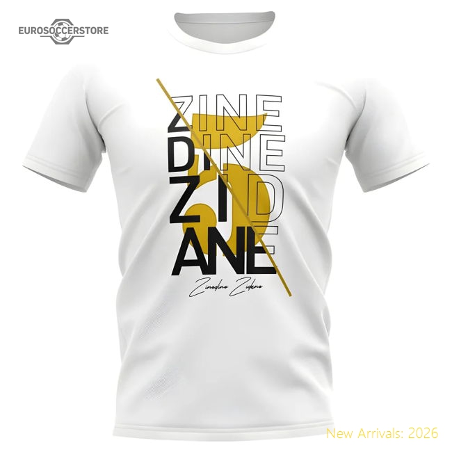 Supporter Zinedine Zidane Real Madrid Graphic Signature T-Shirt