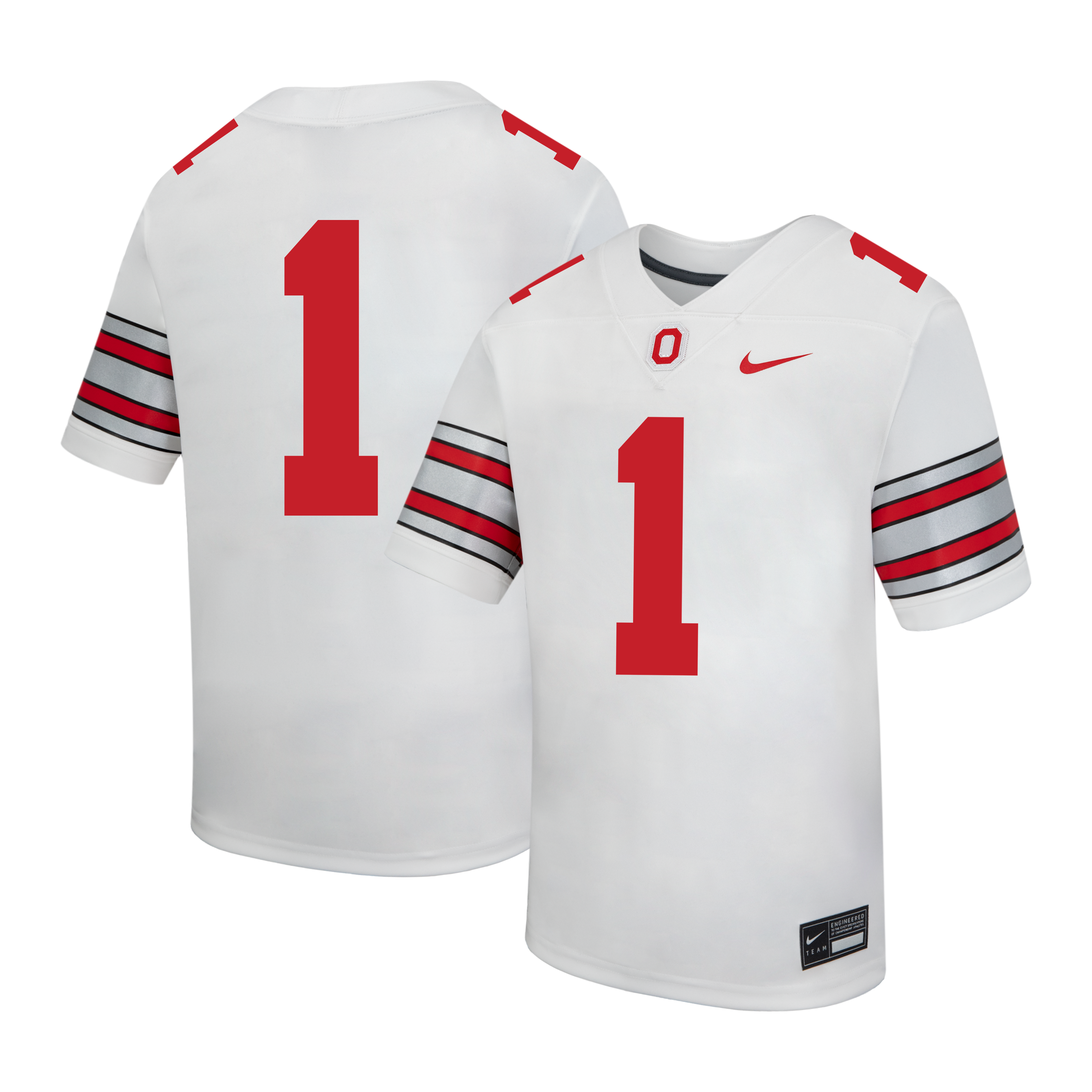 Preschool White Ohio State Buckeyes Football Jersey