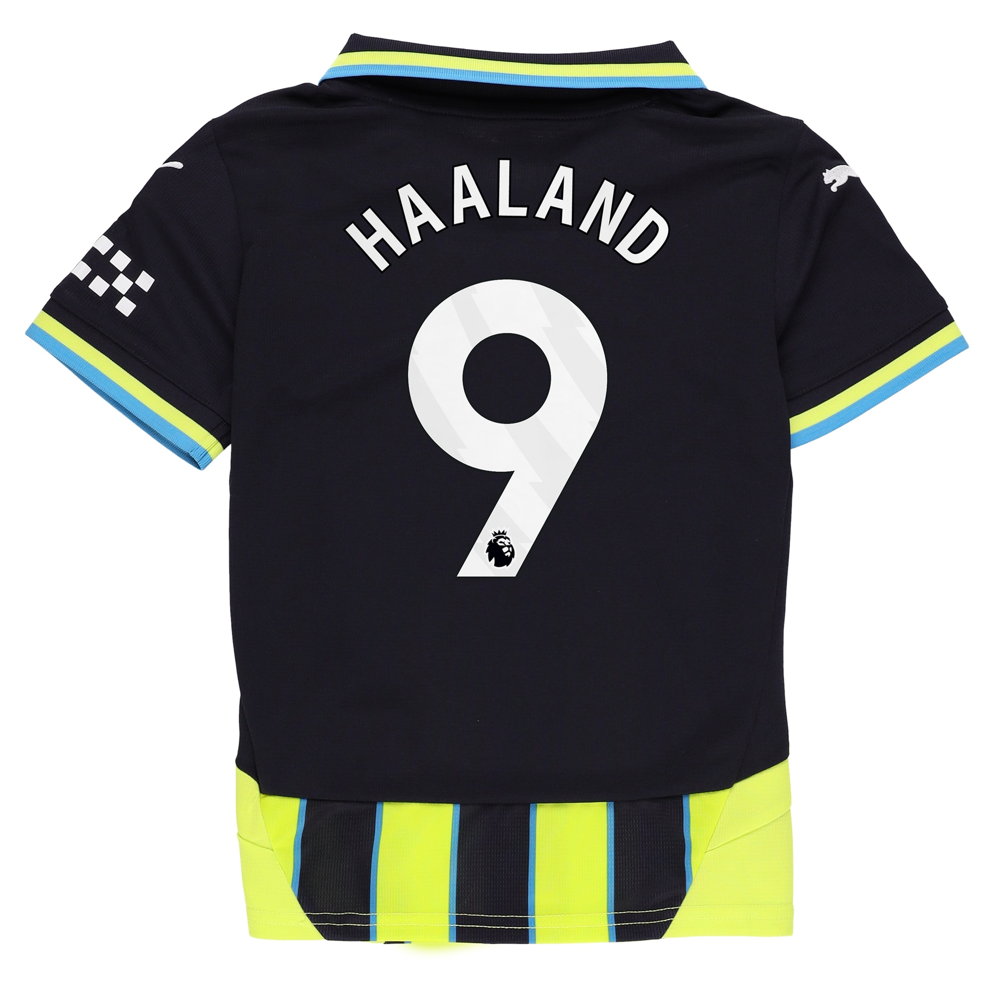 [SJH] Erling Haaland #9 Manchester City Youth 2024/25 Away Replica Player Jersey - Navy