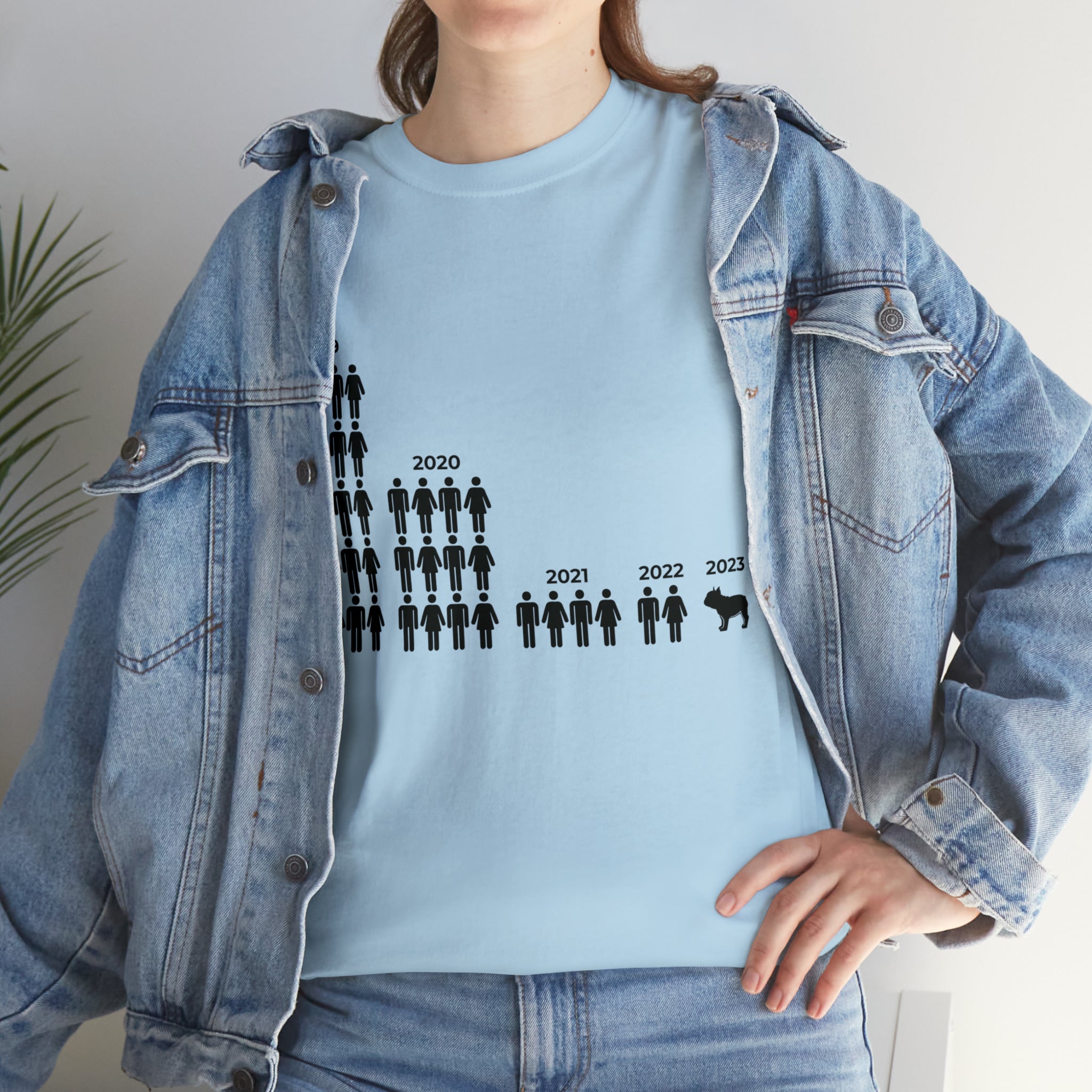 French Bulldog Friendship Evolution Unisex Cotton T Shirt Durable Dog Item