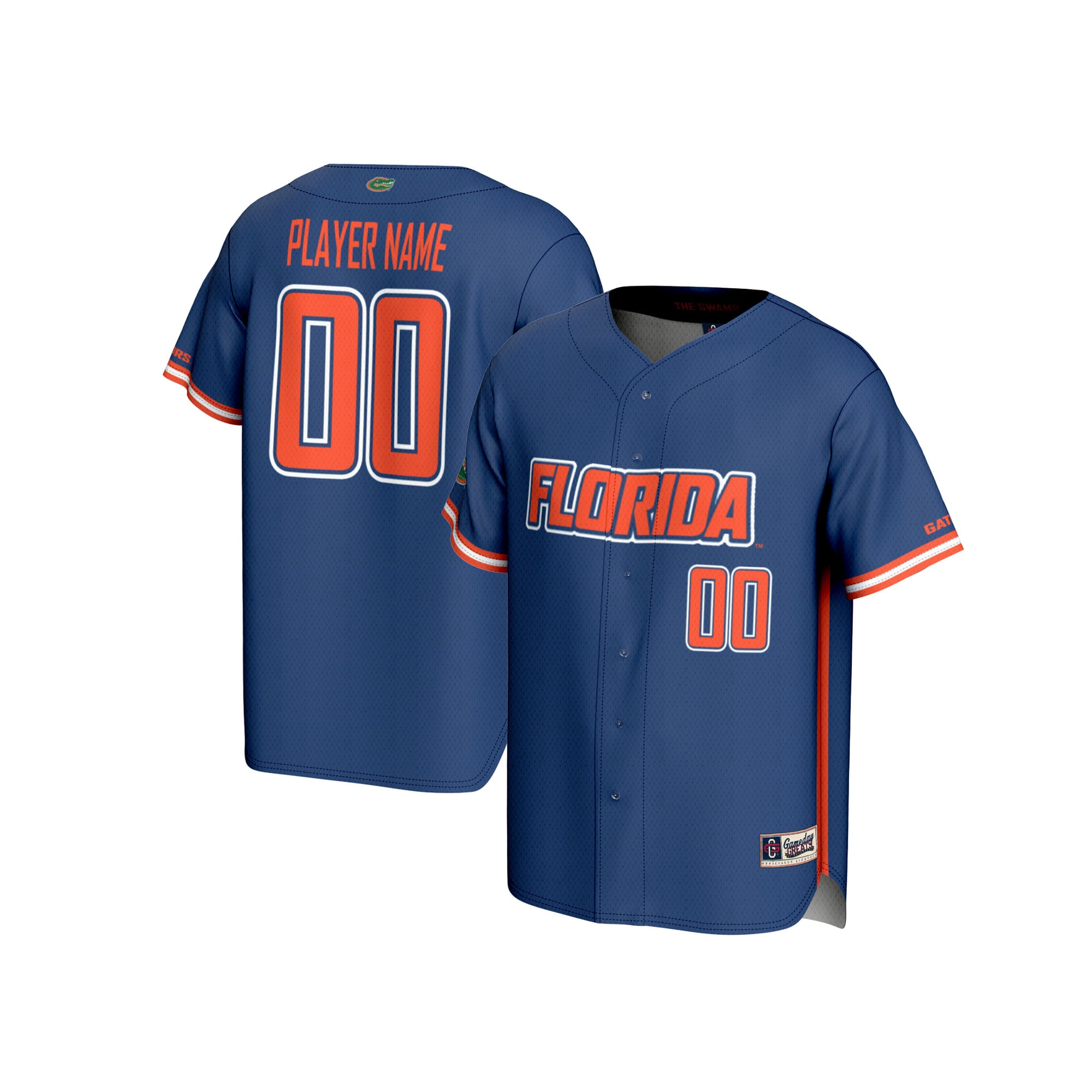 [NJP] Florida Gators GameDay Greats NIL Pick-A-Player Lightweight Baseball Jersey - Royal