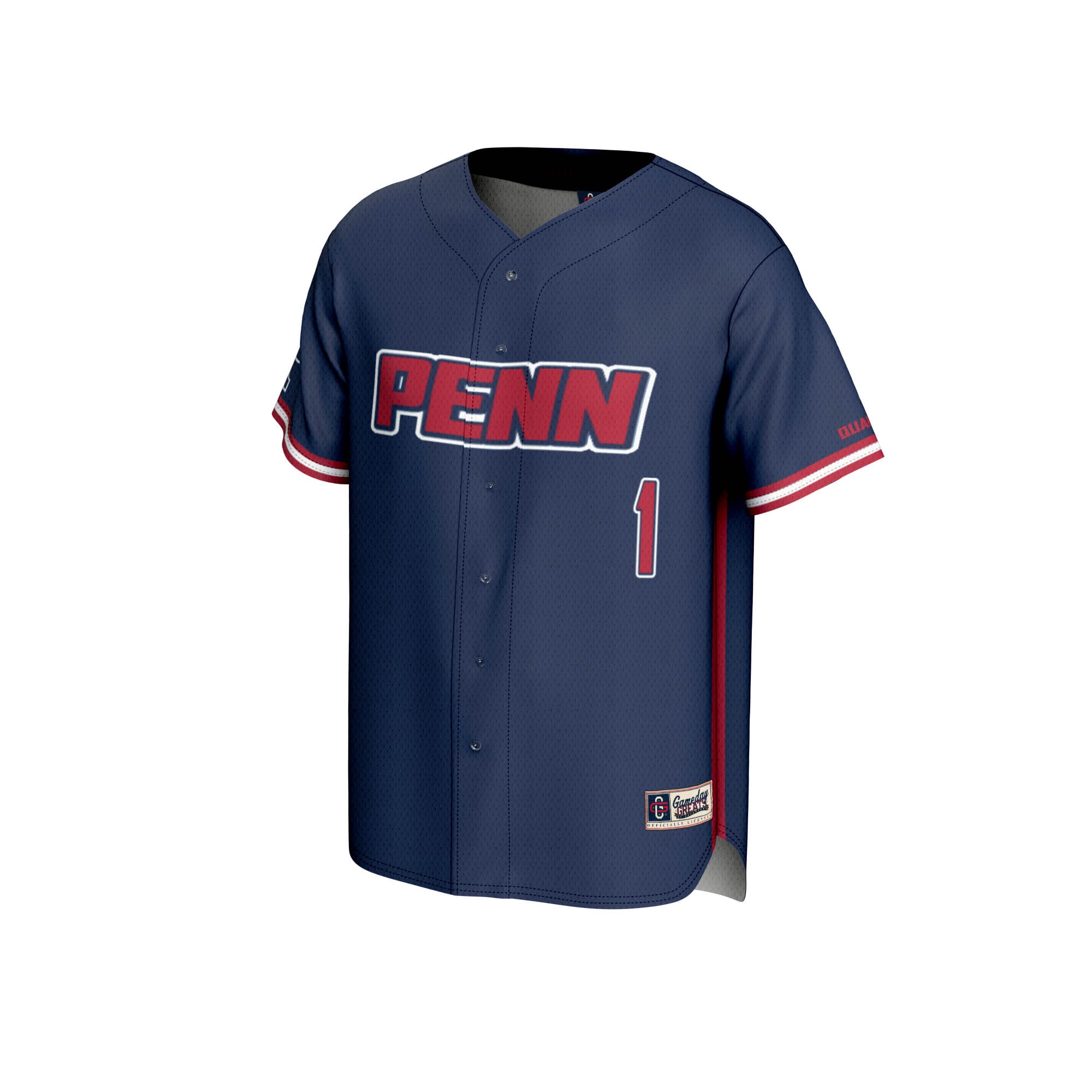 [DDG] Pennsylvania Quakers GameDay Greats Lightweight Baseball Jersey - Navy