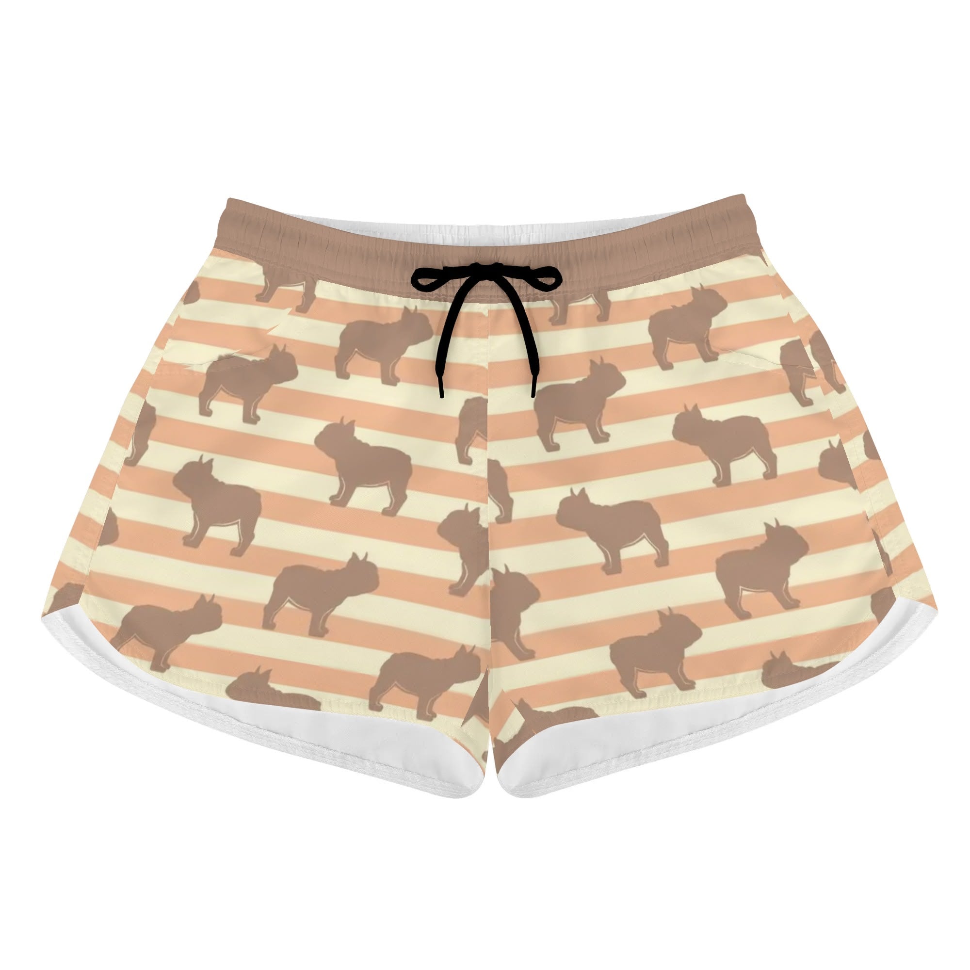 French Bulldog Frenchie Archie - Warm Womens Beach Shorts Summer Wear