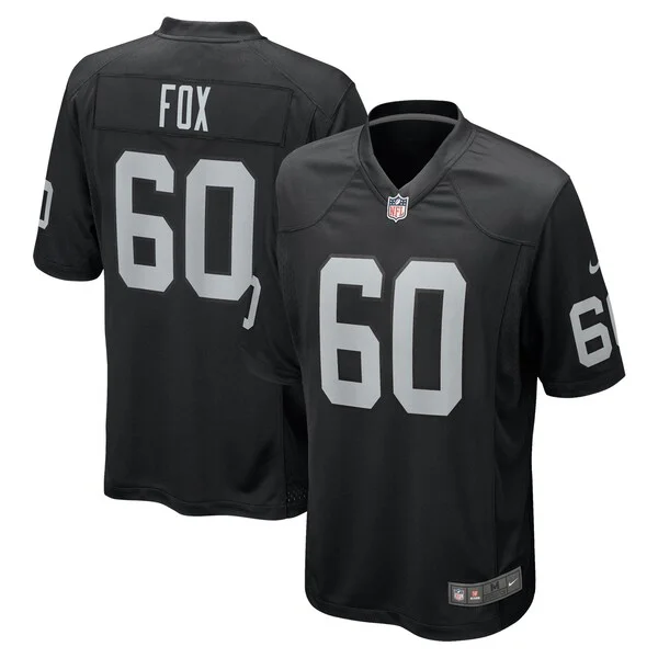 None Tomari Fox Game Jersey - Black | NFL Player Jersey | NFL Football