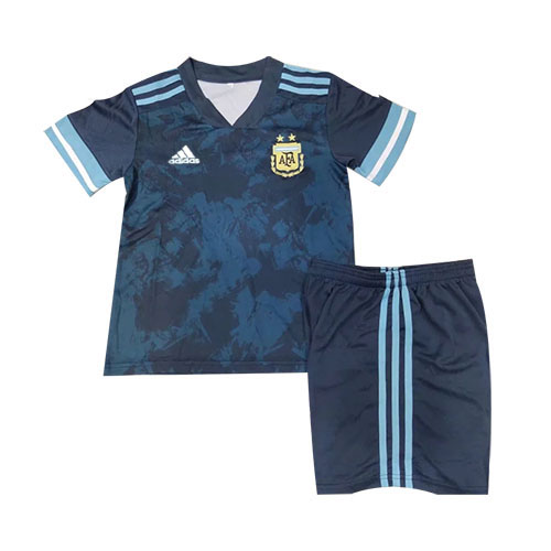 Kids Argentina 2020 Away Soccer KitShirtShorts - Official Replica