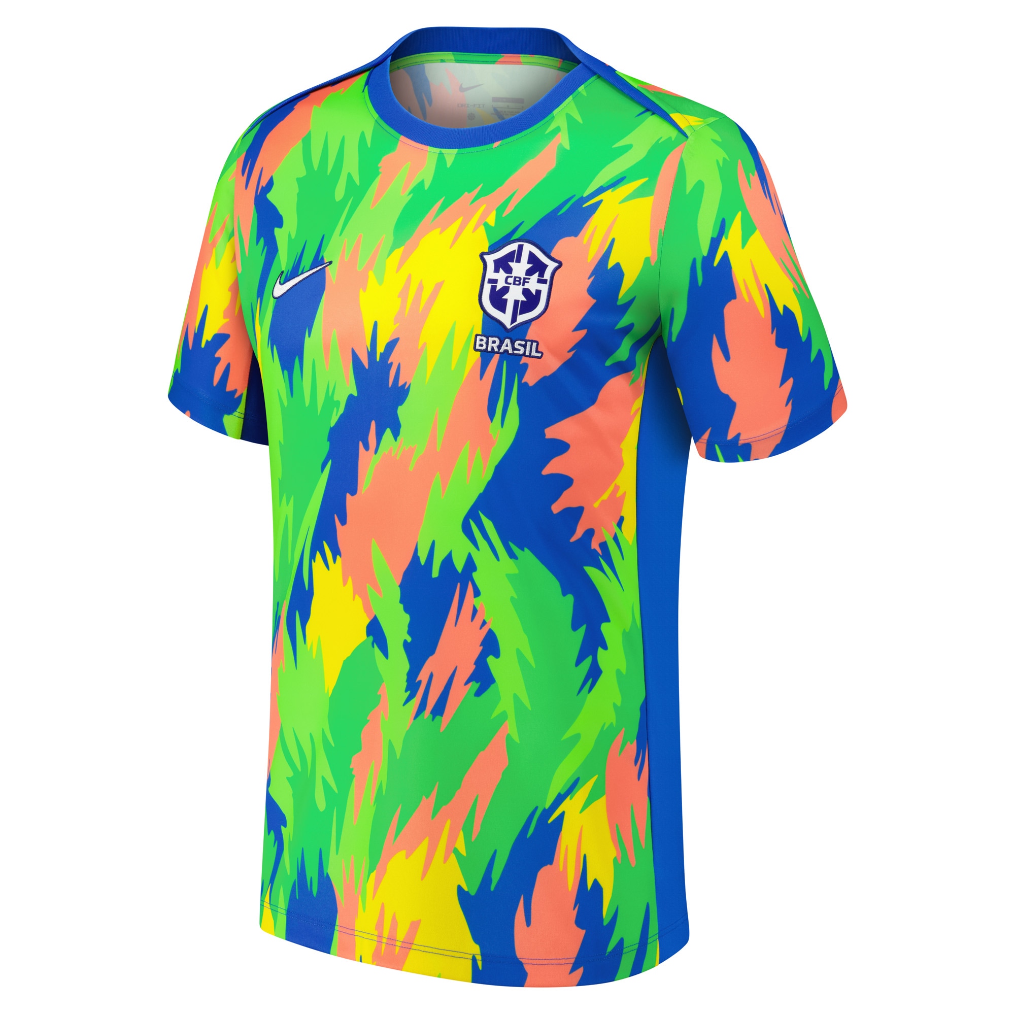 [SJH] Brazil Women's National Team 2025 Academy Pro Pre-Match Performance Jersey Top - Blue