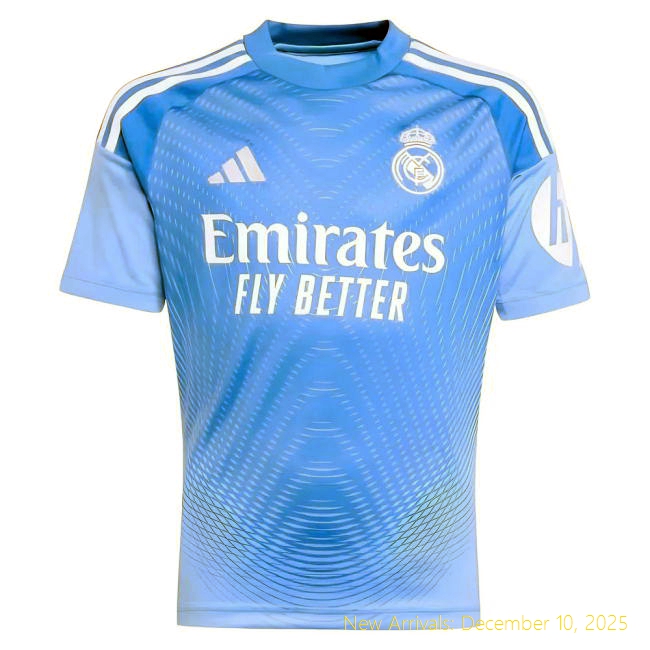 2025-2026 Real Madrid RM Performance Home Youth Goalkeeper Kit