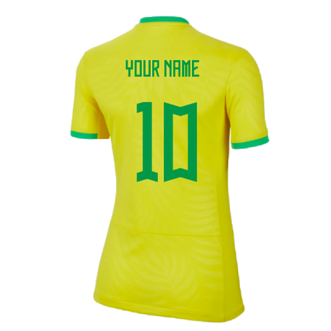 Replica 2023-2024 Brazil Wwc Home Shirt (Ladies) (Your Name)