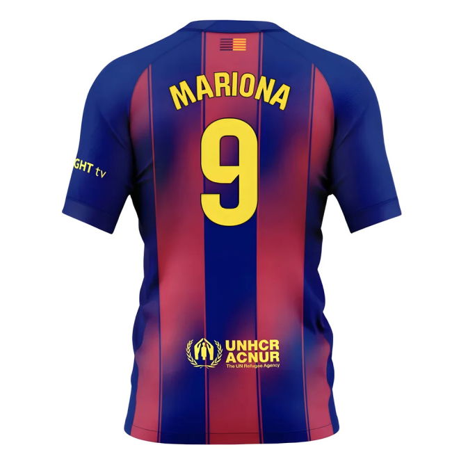 2025-2026 Barcelona Home Football Shirt - Kids (Kids) Moisture Wicking