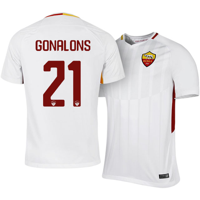 Lightweight Roma Away 201718 Maxime Gonalons 21 Soccer Jersey Shirt