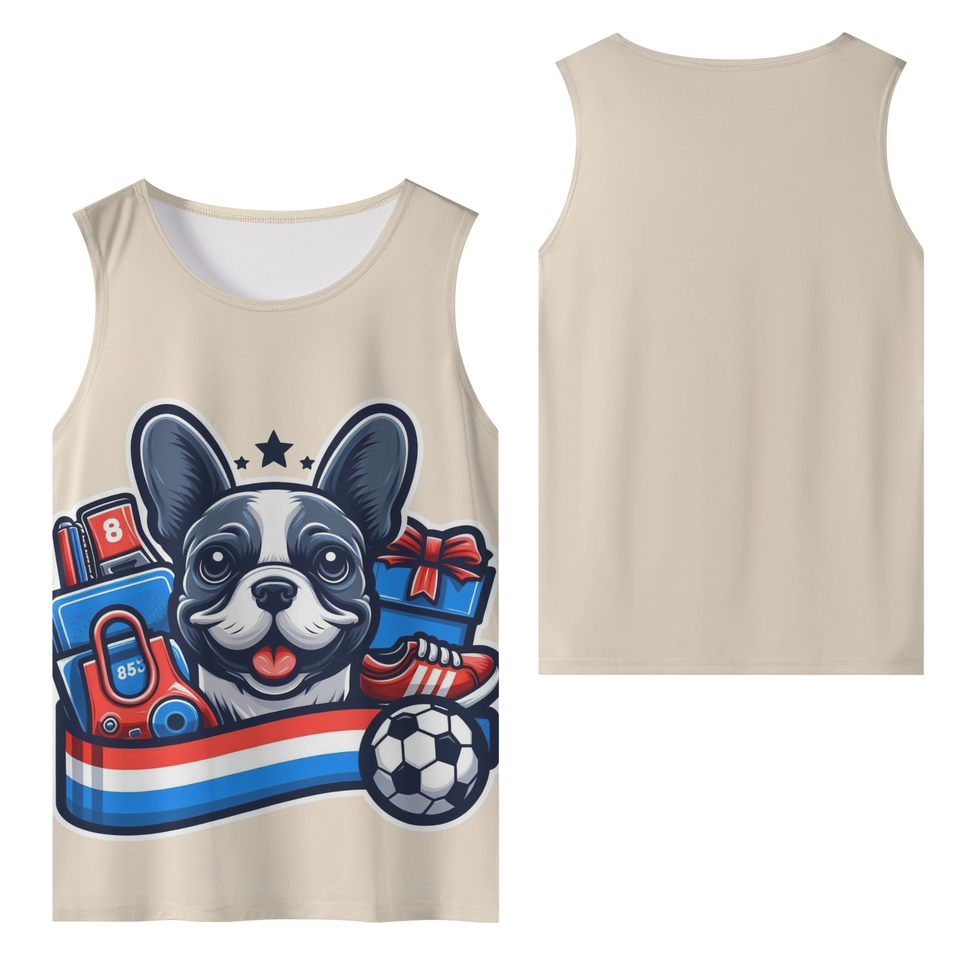 French Bulldog Lover Bear Men Tank Tops Trendy Everyday Top